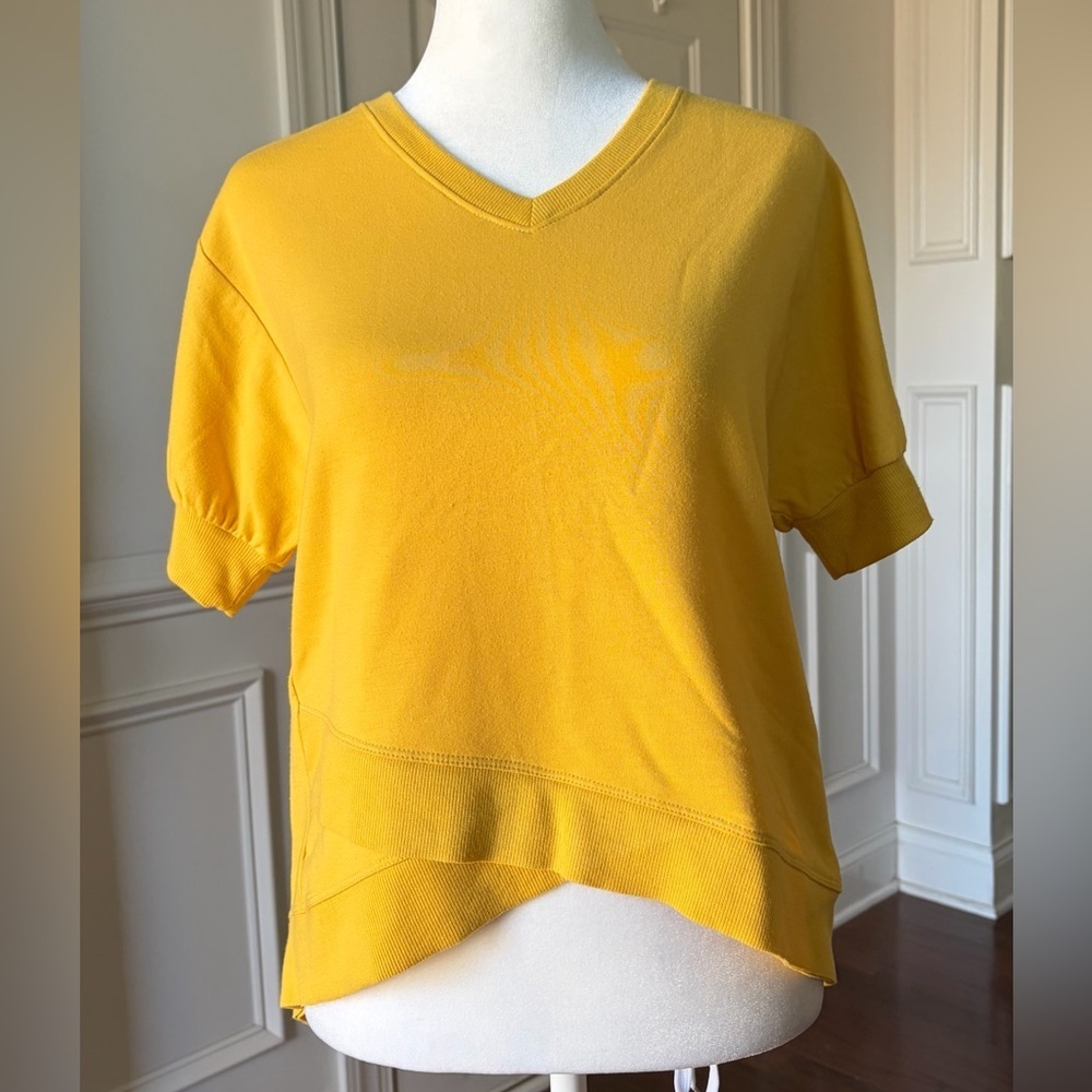 Sanctuary Yellow Girls V-Neck Short Sleeve Top Size 14
